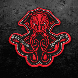 Cthulhu Your mind - My feast Sew-on/Iron-on Embroidered Patch